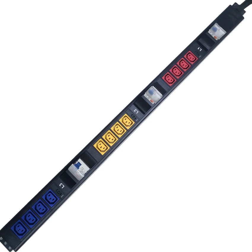 

Заводская поставка zero U 3-фазный автоматический выключатель 32 А 12 бит IEC C13 PDU розетки 380 В 24 кВт