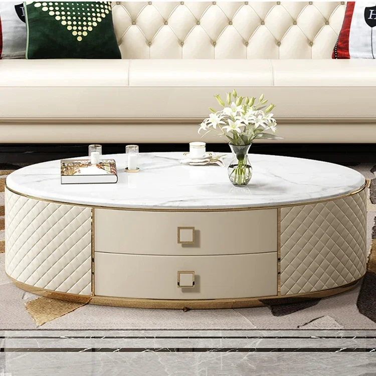 new designs living room furniture sets modern wood table set with drawer marble luxury coffee tables