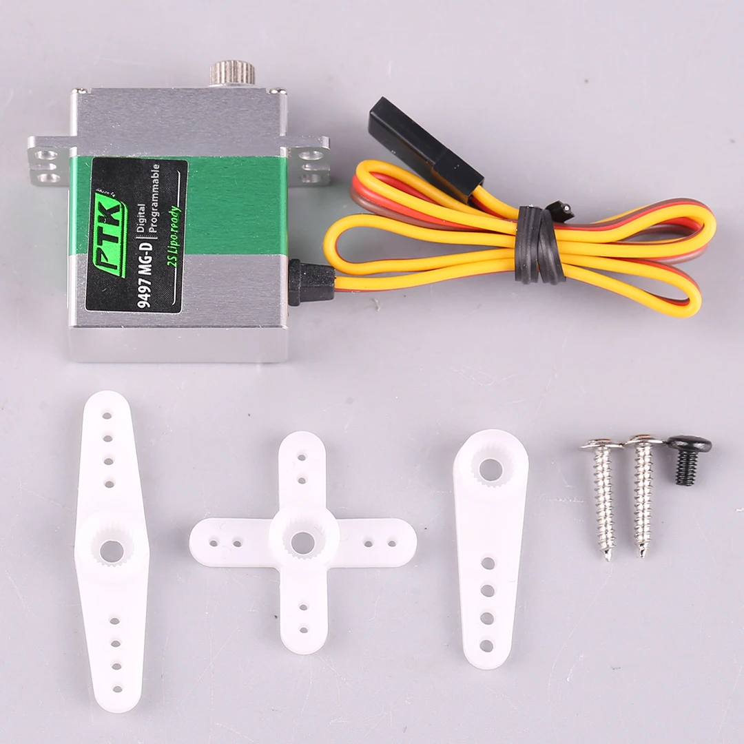 PTK 9497 MG-D 20g Servo digitale Metal Gear programmabile 2S Lipo Ready per modello aereo per auto RC elicottero RC - Servo dimensioni