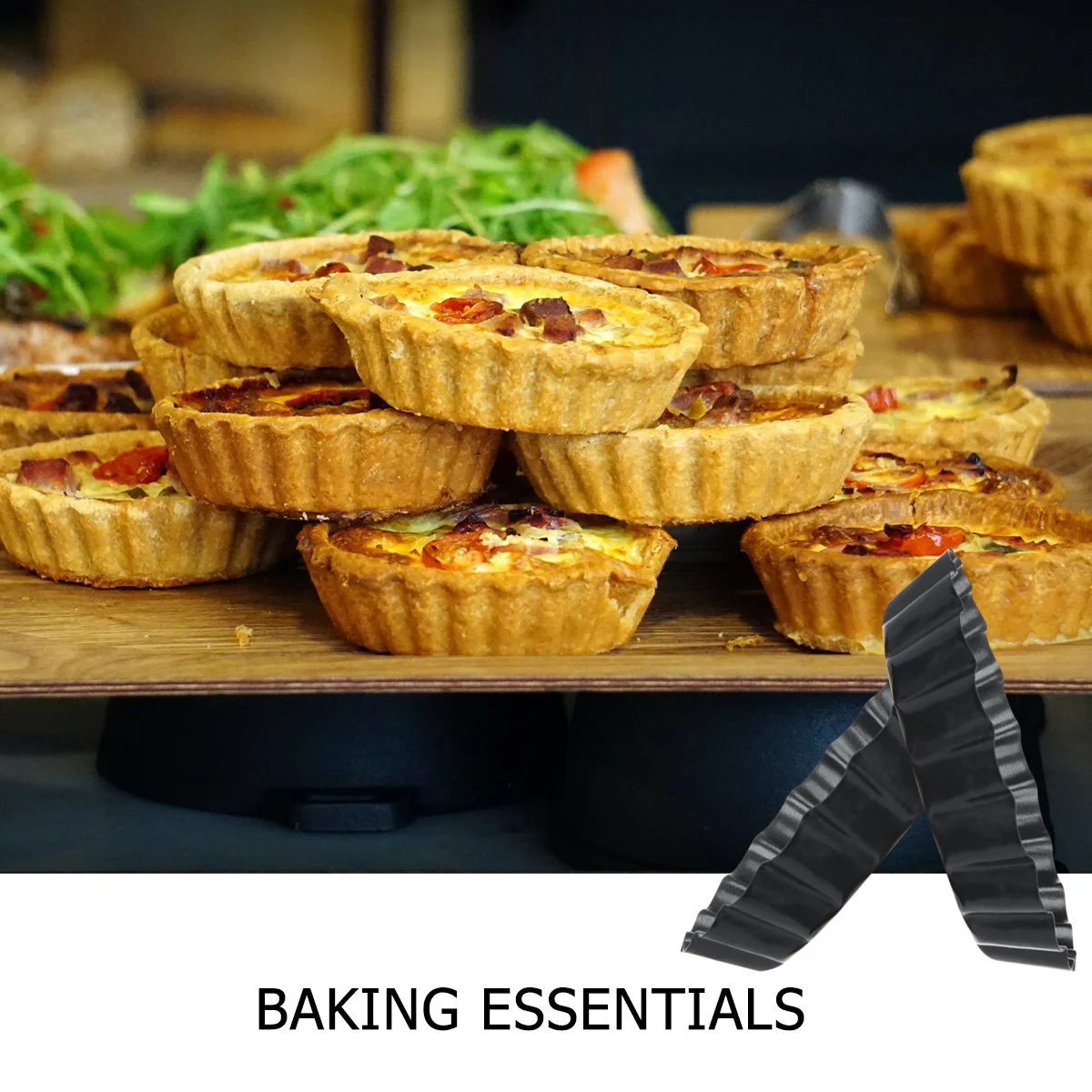 

6Pcs Round Chrysanthemum Pie Tart Pan Carbon Steel Non-Stick Baking Tray Removable Bottom for Cheesecake Muffins Quiche Baking