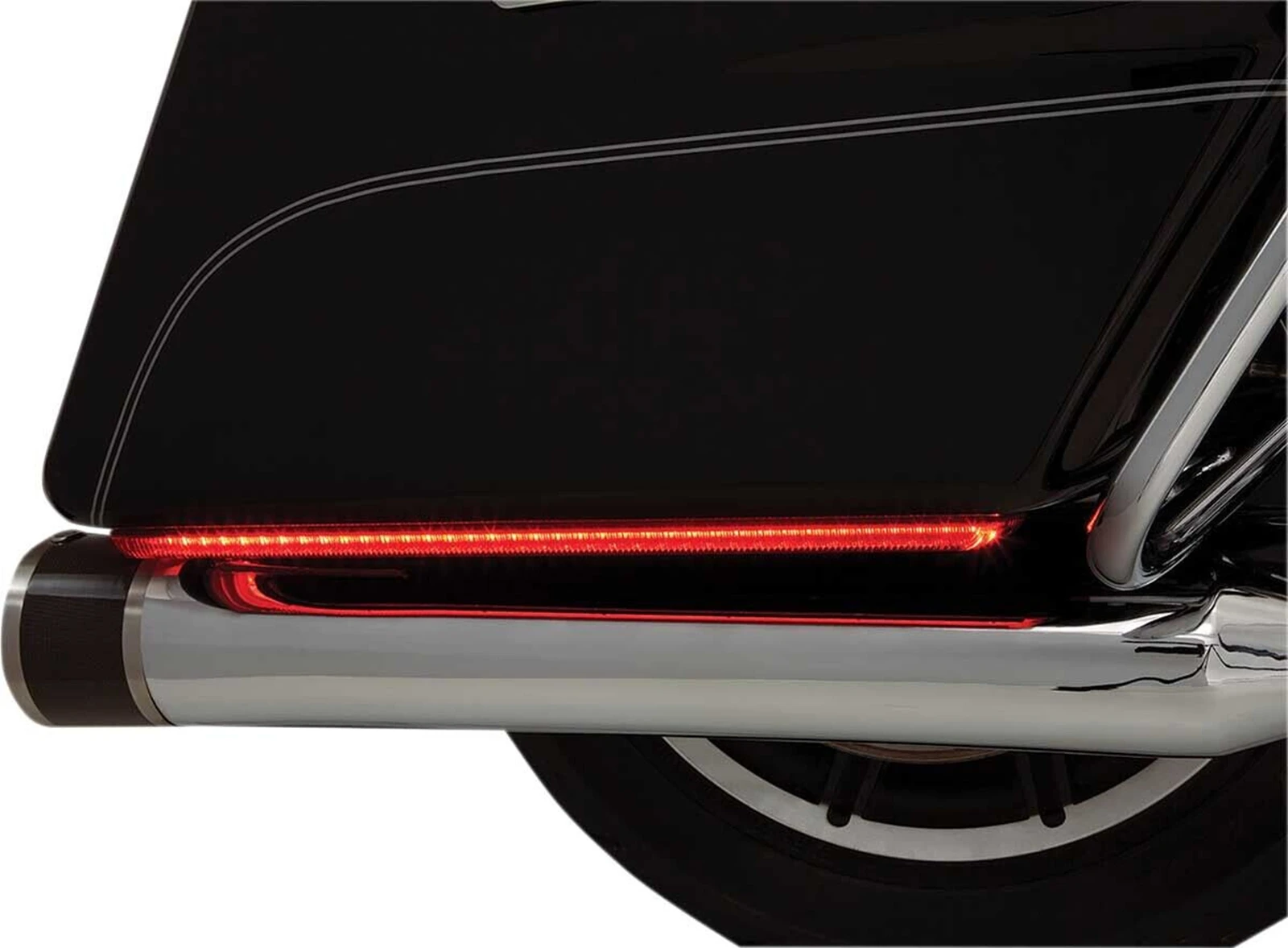 

Мотоциклетный багажный кофр с LED-подсветкой, боковой габаритной лампой, указателем поворота и стоп-сигналом для Harley Touring 2014 года и новее