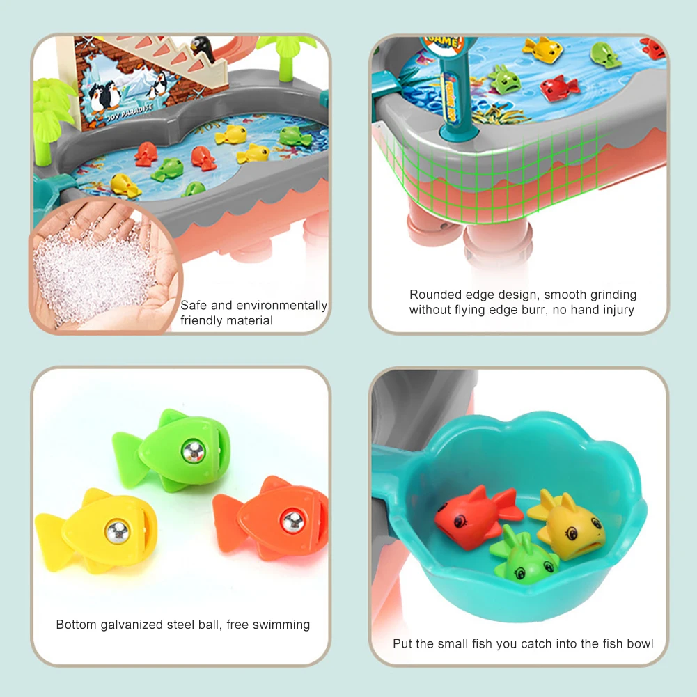 Magnetic Fishing Pool Toys Game for Kids Summer Party Favor Water Table Bathtub Kiddie Party Toy Ocean Sea Animals Birthday Gift