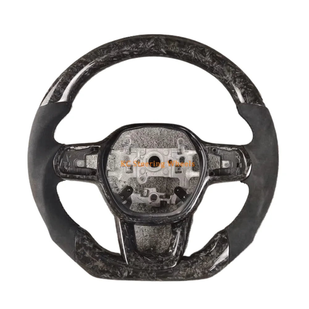 

Customized Forged Carbon Fiber leather Steering Wheel For Honda civic 11th gen 2021 2022 2023 2024