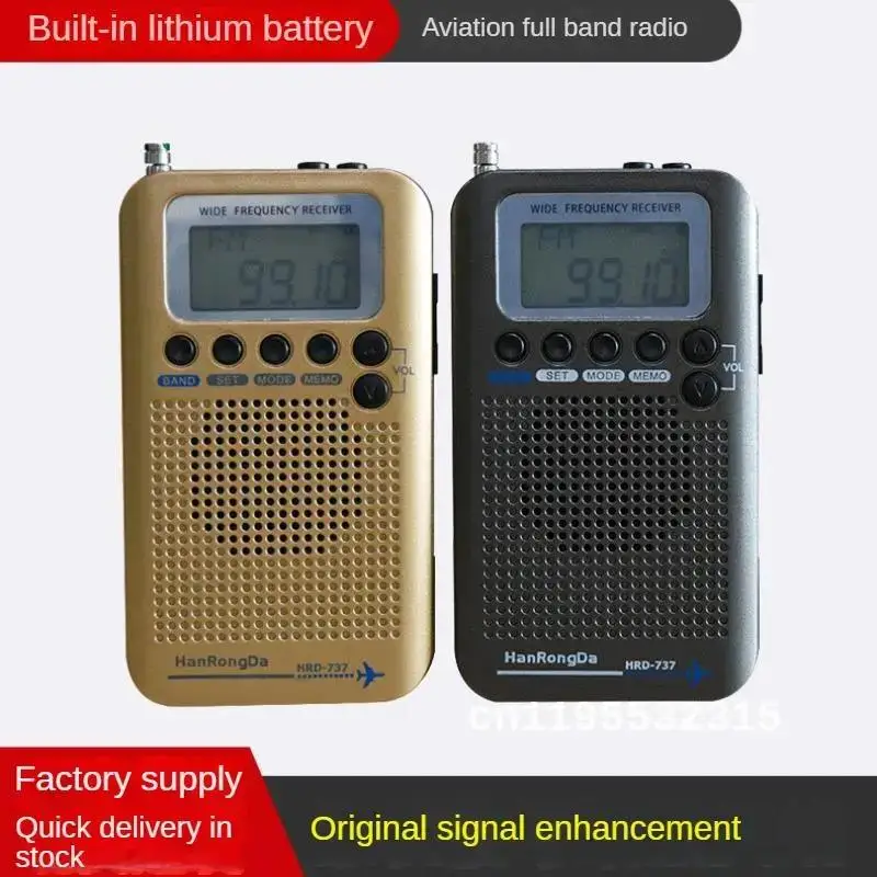 New Portable Aviation Band Radio Off-Road Hobby Vhf Channel Receiving Multi-Function Full Band Radio Manufacturers