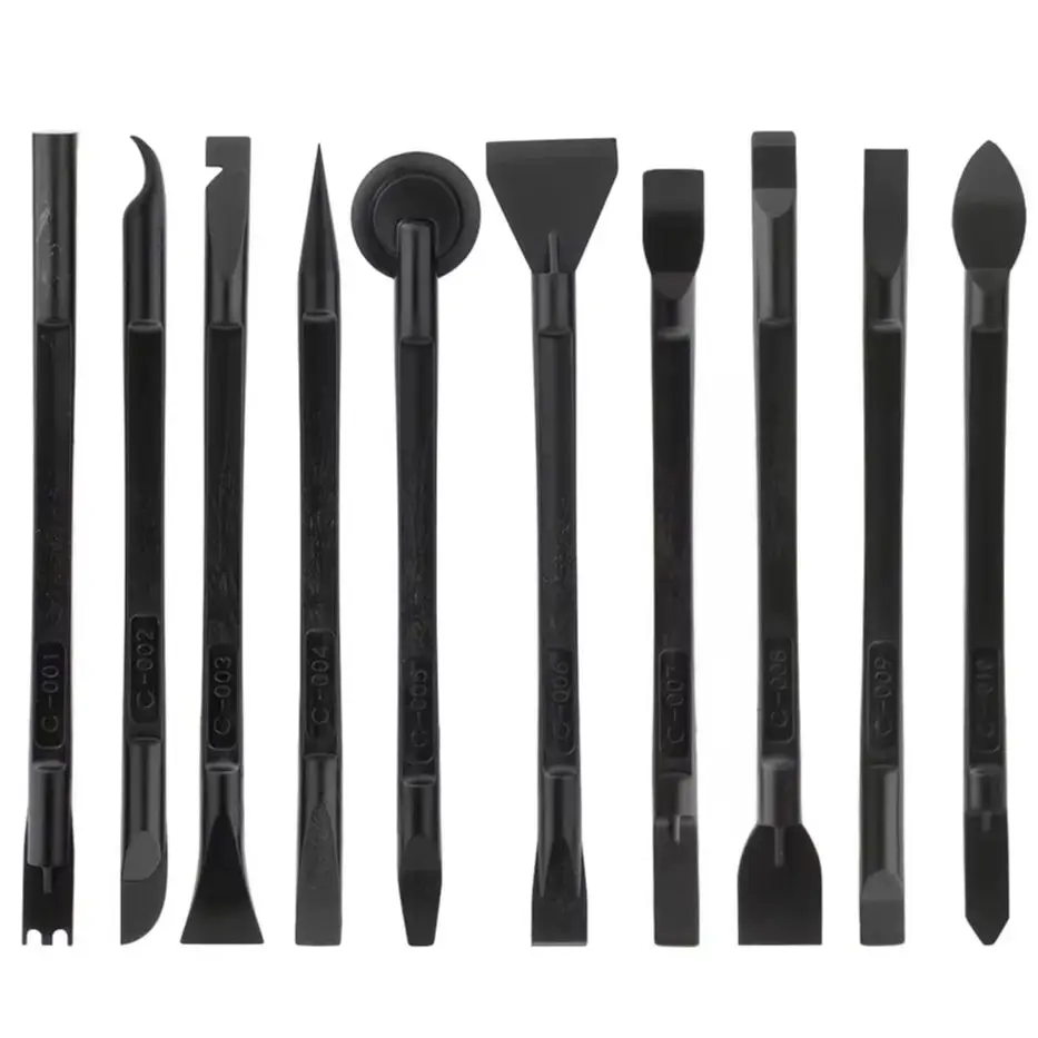 

Double-Edged 10 in 1 Pry Tools CJ-010 Black Plastic Spudger Opening Tool Set for iPhone iPad Disassembly Screen Repair 200set