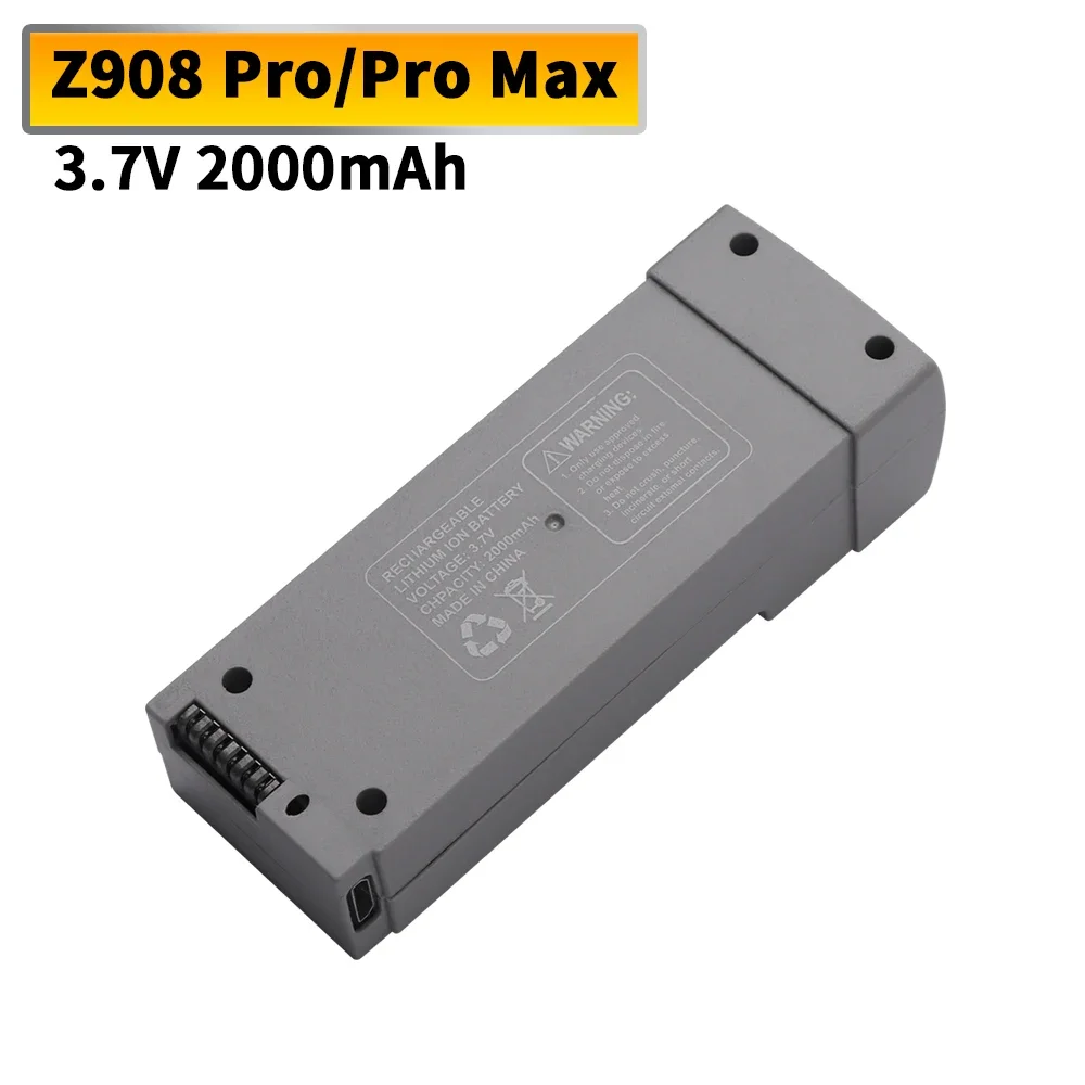 3.7 فولت 2000MAh Z908 بطارية ل Z908 برو ماكس RC الطائرة بدون طيار يبو بطارية حزم كوادكوبتر اكسسوارات 1-10 قطعة البطارية