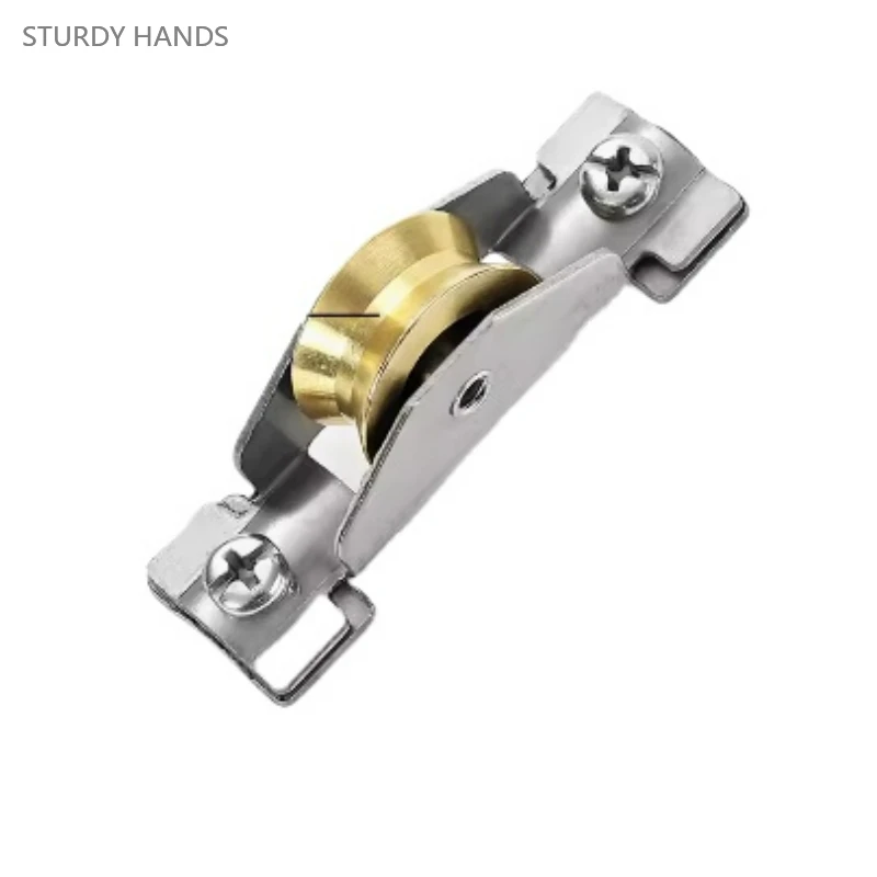 4PCS stainless steel old-fashioned aluminum alloy door and window pulley sliding door sliding rail roller hardware accessories