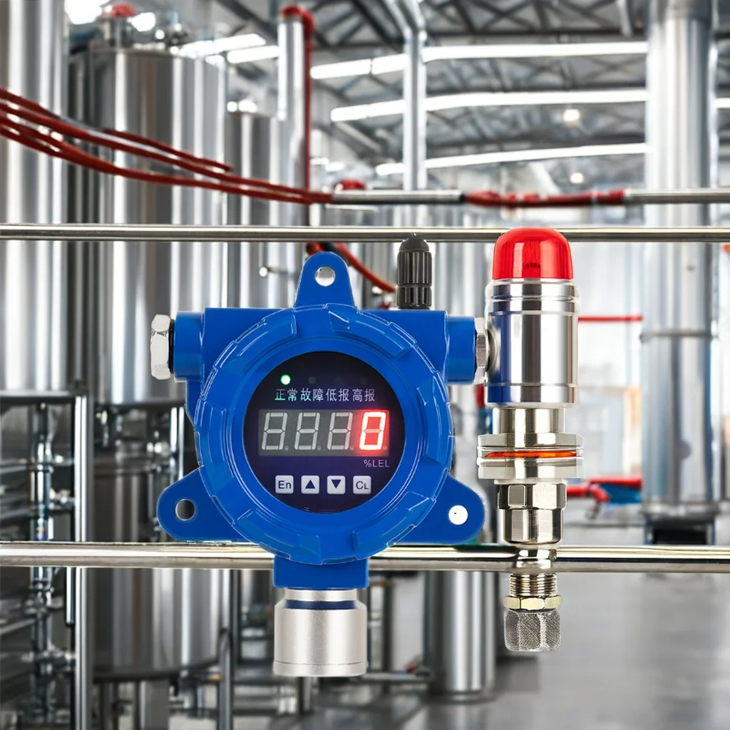 Laboratory High-precision Laser Sensor Fixed Hydrogen Detector ATEX Exib IIC T6 GB 3-wire 4-20mA Output Aluminum