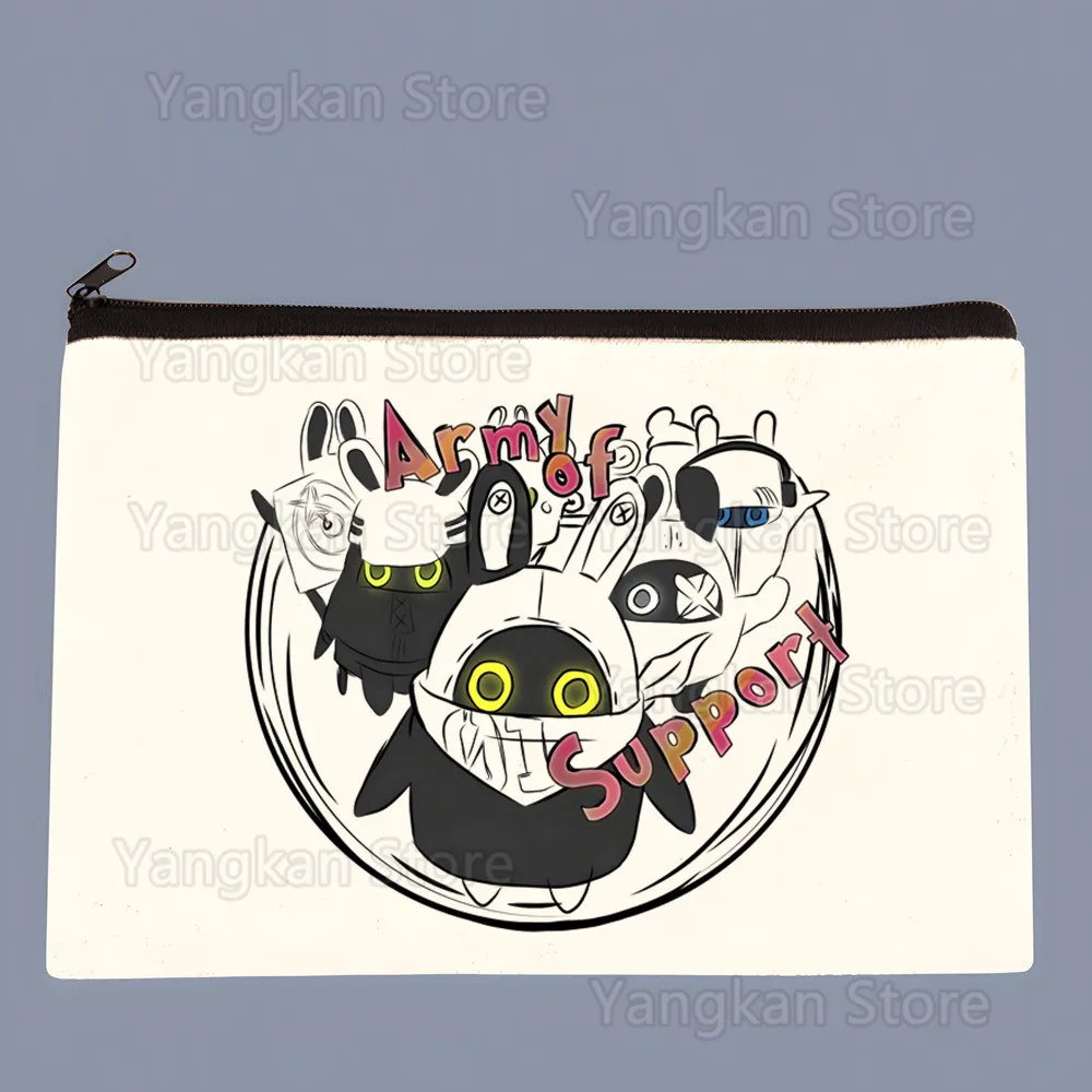 Anime Game Zenless Zone Zero ZZZ Bangboo Canvas Coin Purse Clutch Printing Cloth Coin Purse Student Case Customization