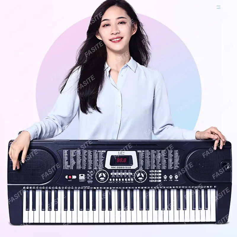 Synthesizer Musical Keyboard Professional Adults Controller Musical Keyboard Midi Controller Teclado Electronic Piano WWH