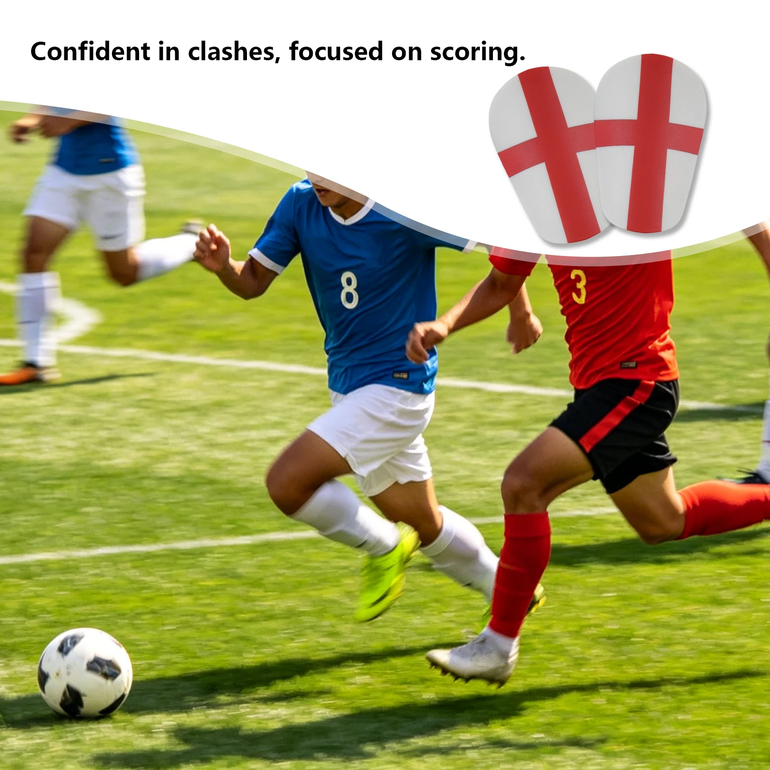 Professional small size football shin guard, mini master board, shin guard with football pattern, small shin guard