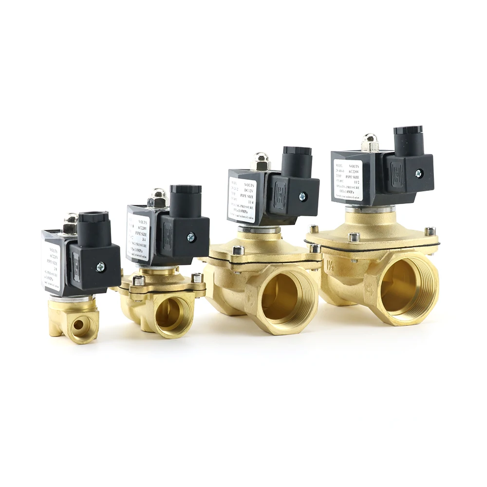 1/2' 3/4' 1' 2' DN15 DN20 DN25 DN32 DN50 Electric Ball Valve 12V 24V 220V 110V Solenoid Valve Normally Closed for Water Oil Air image 5