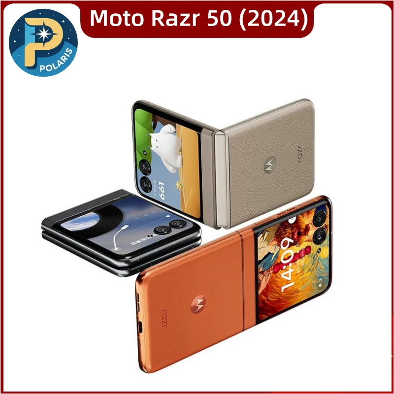 Smartphone pliable Motorola Moto Razr 50 (2024) XT2453 8 Go + 256 Go ROM 1 Sim + 1 eSim, presque neuf, d�bloqu�