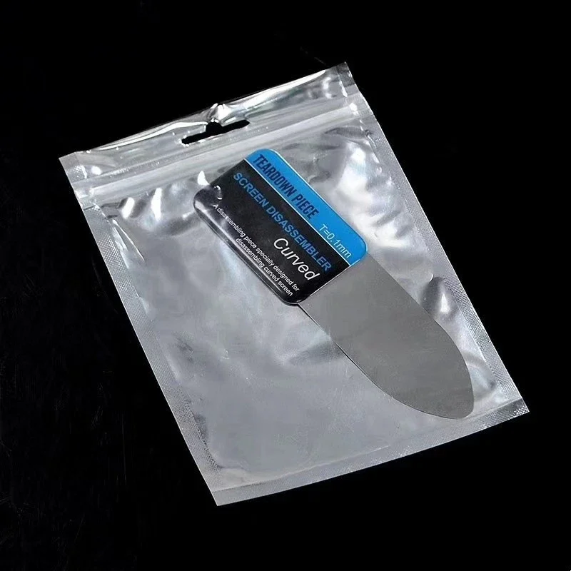 1PC Steel Metal Pry Card Tool Cell Phone Curved LCD Screen Opener Slim and Flexible Cell Phone Disassembly Tool