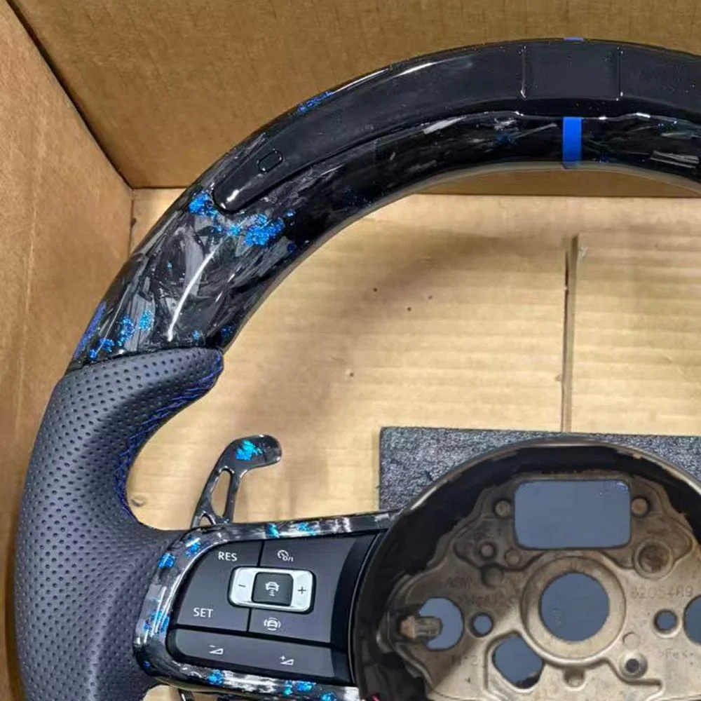 Carbon Fiber Steering Wheel For VW Volkswagen Golf 5 6 Golf 7 7.8 R 7R MK5 MK6 MK7 Gti Polo Passat B7 B8 Tiguan CC view 5