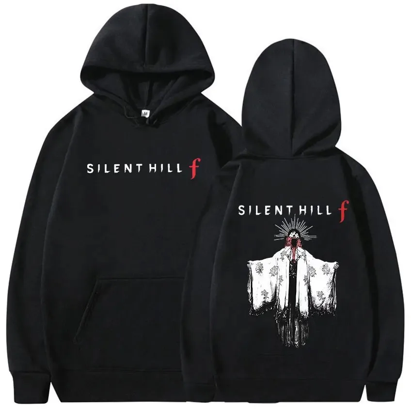 

Худи-пуловер Silent Hill F 2026: Модные унисекс-толстовки оверсайз в винтажном стиле для мужчин и женщин, уличная одежда