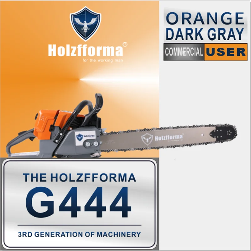 Farmertec Made 71cc Holzfforma Orange Dark Gray G444 Gasoline Chain Saw Power Head Without Bar and Chain All Parts For MS440 044