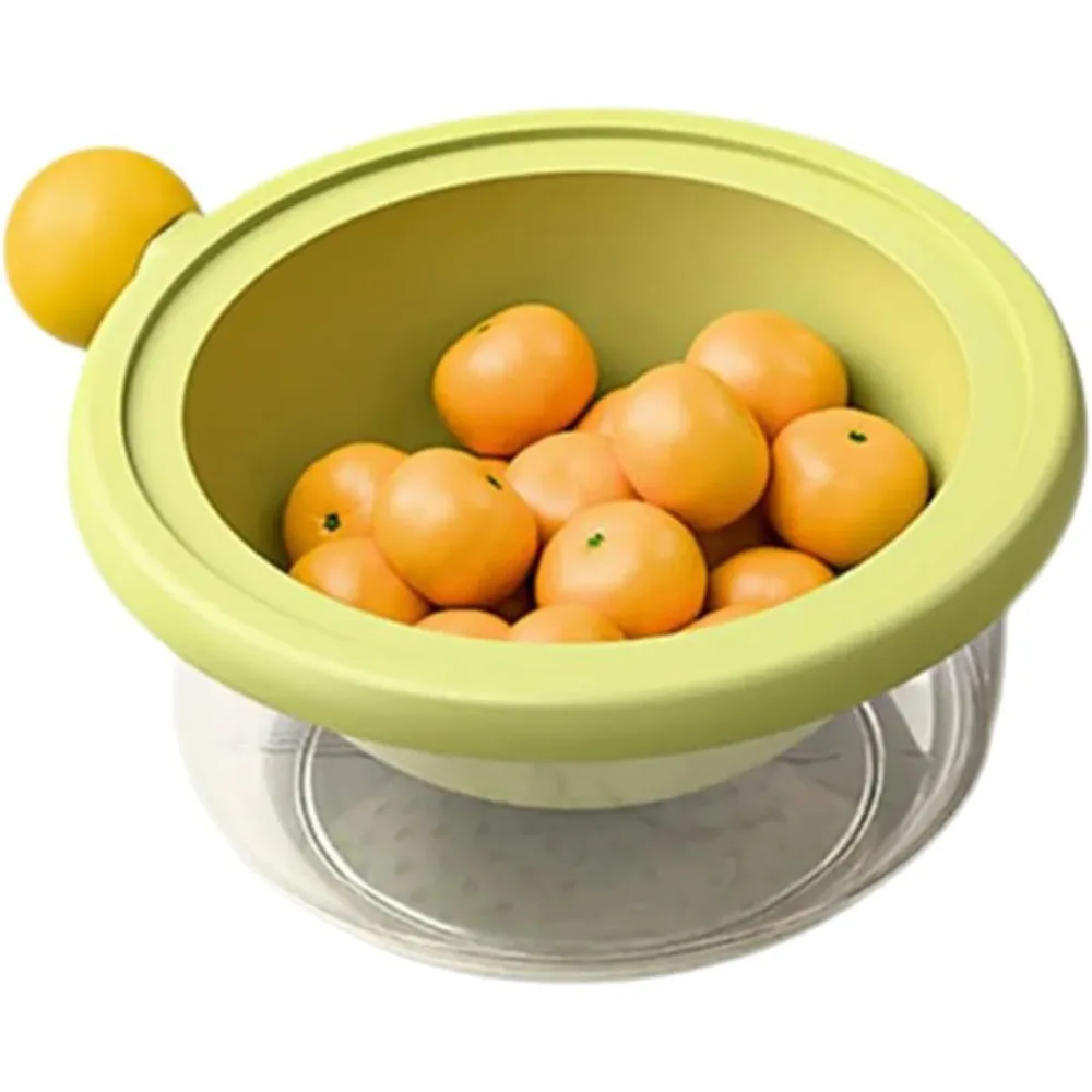 

Двухслойная кухонная сушилка, красочный дизайн, идеально подходит для мытья помидоров, мелких фруктов, экономия места для хранения