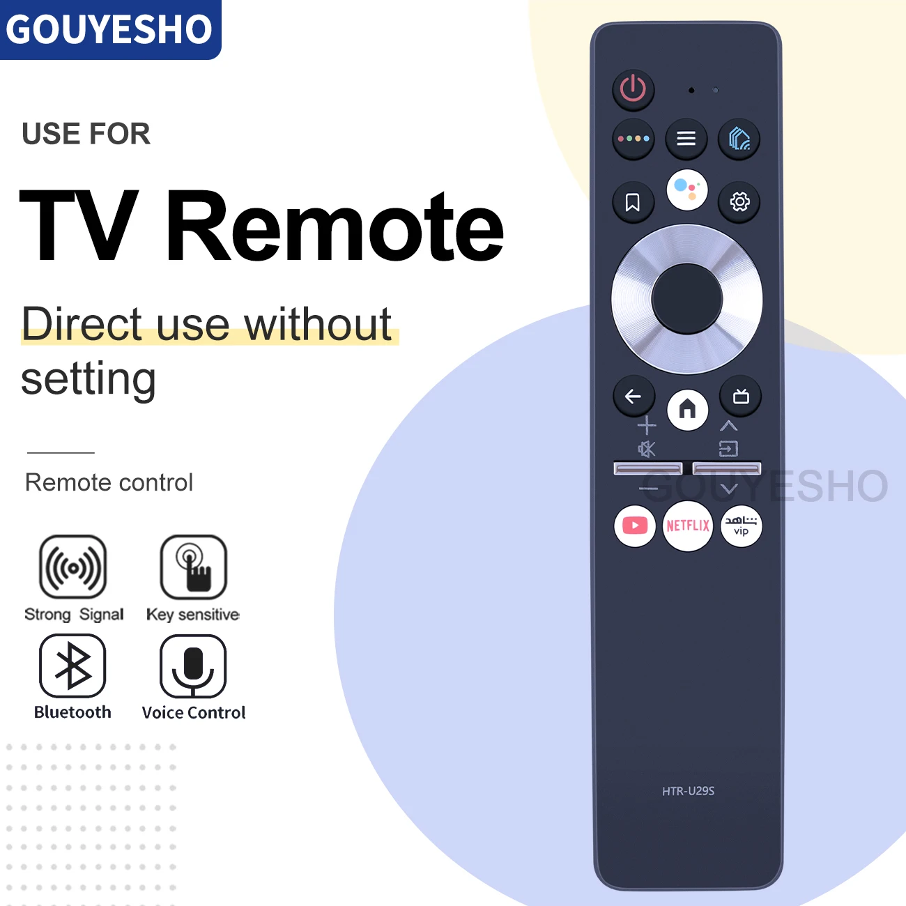 

New Original Voice Remote Control HTR-U29S Fits for Haier TV H75S5UG H65K6UG H50K6UG