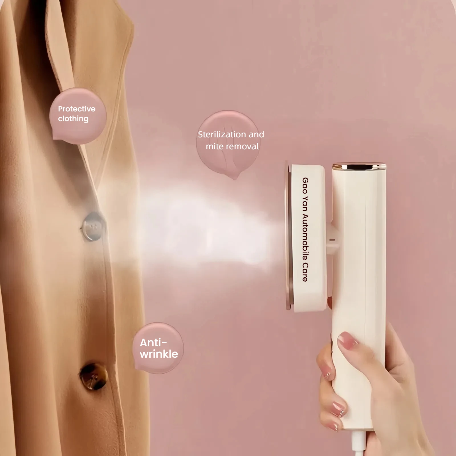 

Паровой утюг KONKA 1200 Вт с регулируемым углом 90 ° Вращающаяся алюминиевая панель для сухой/влажной глажки, быстрый нагрев, портативный домашний путь