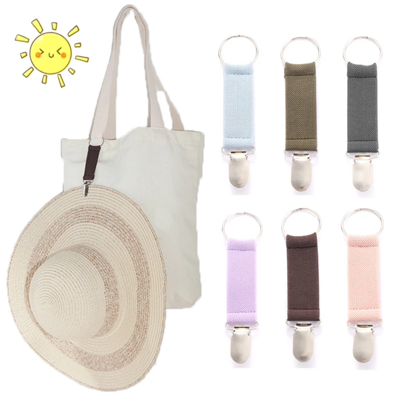 Outdoor Travel Straw Hat Clip Portable Hat Companion Bag Clip Multi-purpose Outdoor Glove Organizer 6pcs/set