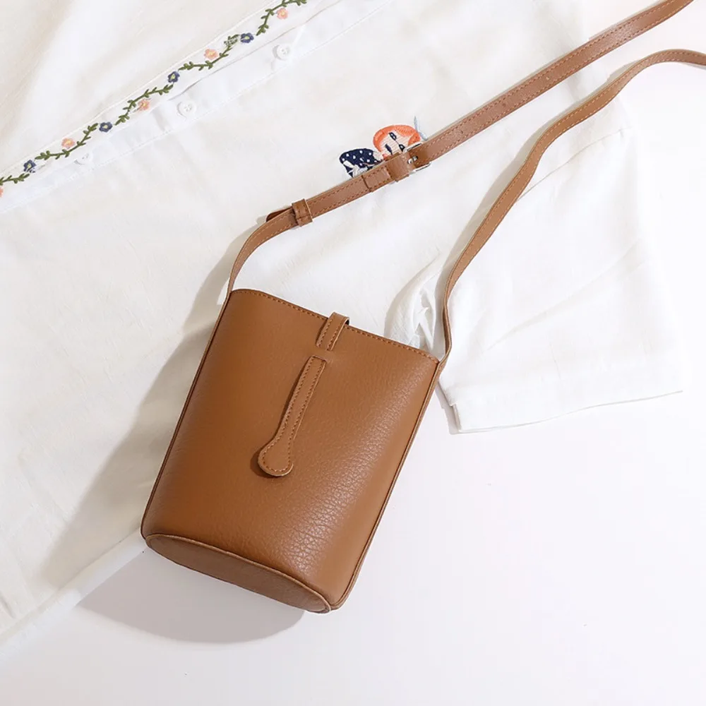 

Leisure Exquisite PU Leather Shoulder Bag Casual Soft Mobile Phone Pouch Zipper Simple Portable Handbags Outdoor