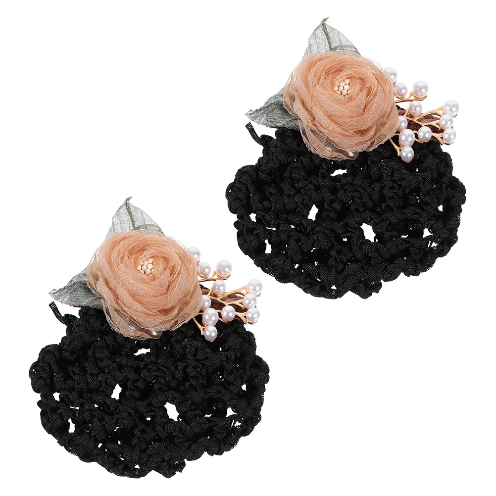 

Flower Head Hair Clip Hairnets for Bun Holders Women with Accessories Maker Girls