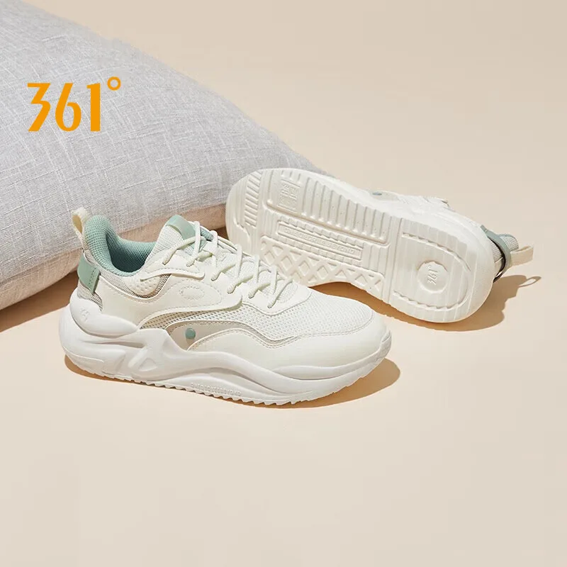 361 Degrees Casual Shoes Women Flexible Antiskid Soft Fitness Comfortable Trendy Lightweight Durable Women Sneakers 682316706