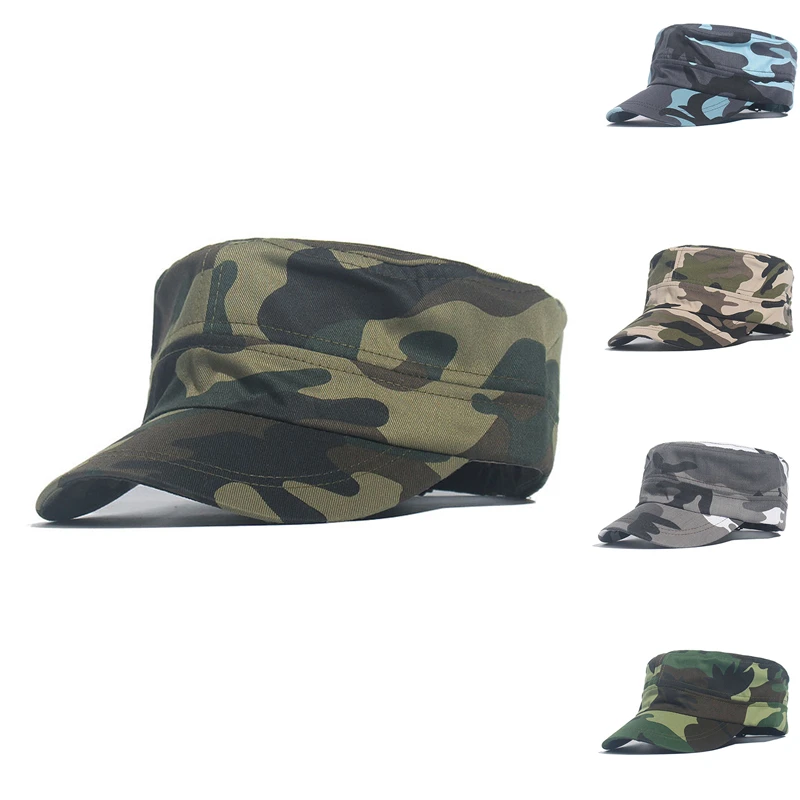 Summer Fashion Men Baseball Caps Tactical Army Camouflage Flat Cap Hats Women Men's Outdoor Visor Military training Camo