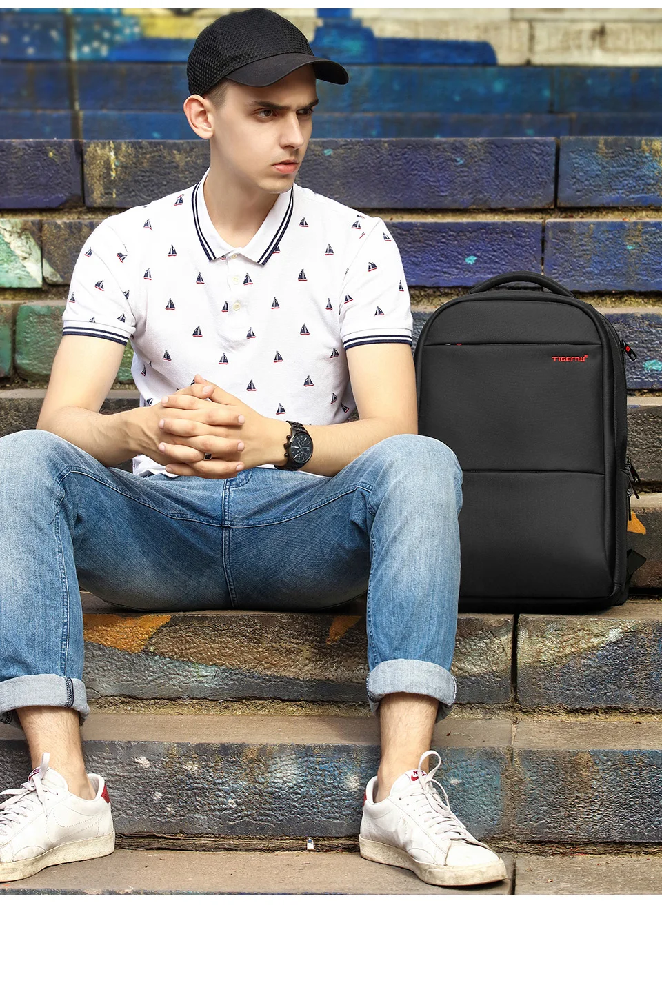 Tigernu Herren Rucksack 15 17 19 Zoll Laptop Rucksack für Männer für Frauen Business Rucksack Schultasche Reiserucksack Taschen Rucksack – Detail 15
