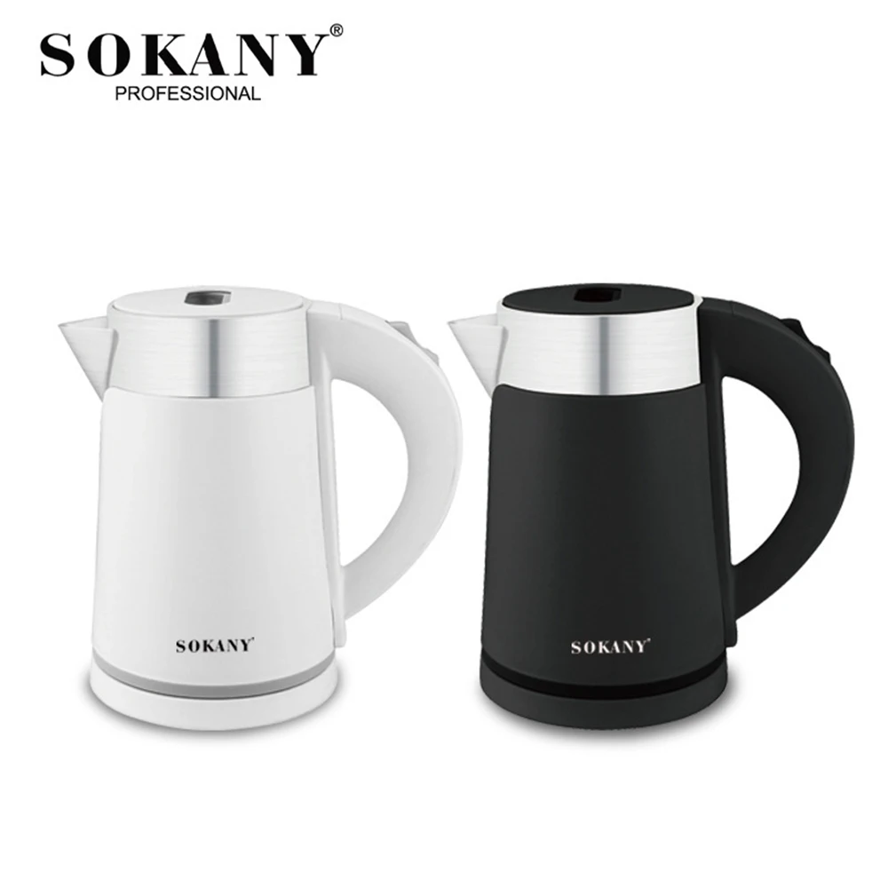 Portable Household Electric Kettle Stainless Steel Inner Home Appliance Automatic Quick Heating Water Boiling Coffee Pot Kitchen