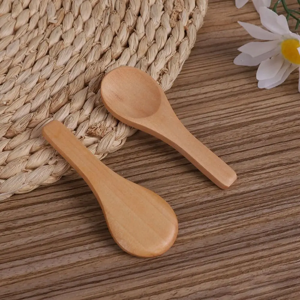 1/5Pcs Practical Wooden Spoons Multifunctional Kitchen Accessories Condiment Spoon Mini Milk Powder Spoon