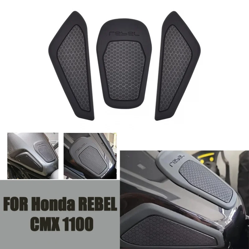 

For Honda Rebel CM CMX 1100 2021-2024 CMX1100 Fuel Tank Side Stickers Waterproof Pad Rubber Sticker Motorcycle Accessories