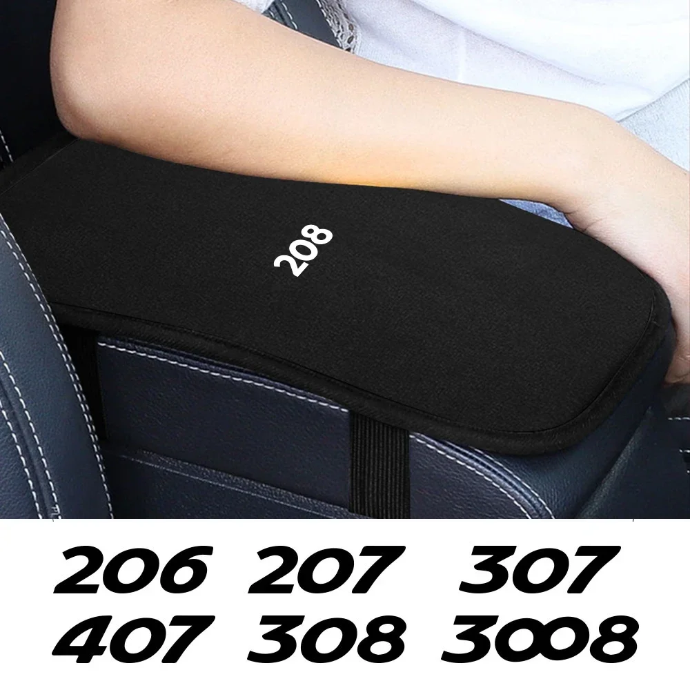 For Peugeot 307 308 208 206 207 Rifter RCZ 407 3008 108 Car Armrest Box Pad Soft Plush Auto Center Console Arm Rest Box Cushion