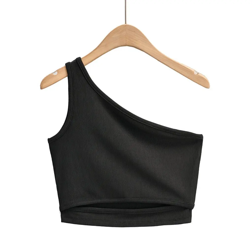 

YPFF женский приталенный жилет, однотонный летний топ с полой талией спереди, европейско-американский стиль