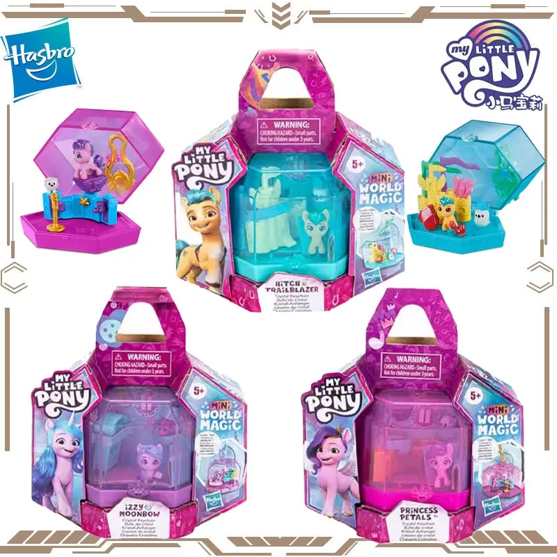 

Hasbro Original My Little Pony Anime Figure Mini Magic Box Play House Magic Crystal Action Figure Toys for Boys Girls Kids Gift