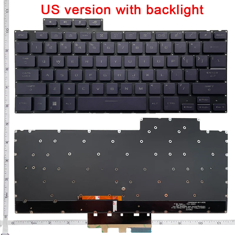 US New Laptop Keyboard Backlight For ASUS ROG Zephyrus G14 GA402 GA402RK GA402RJ GA402R GA402RU GA402X GA402XV