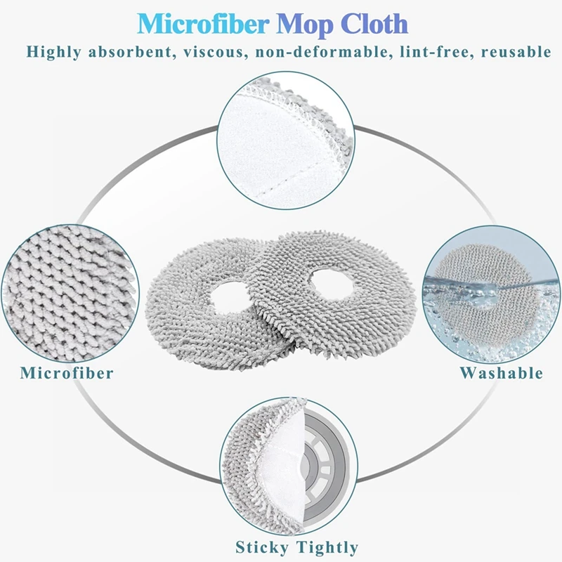 Kit di accessori per Dreame Tech L10S Ultra /L10 Ultra Robot Vacuum, spazzola principale filtro Hepa spazzola laterale Mop pad sacchetti per la polvere