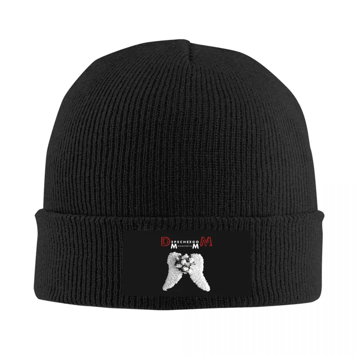 DM White Wings Knitted Caps for Women Men Skullies Beanies Autumn Winter Hat Depeches Mode Warm Cap