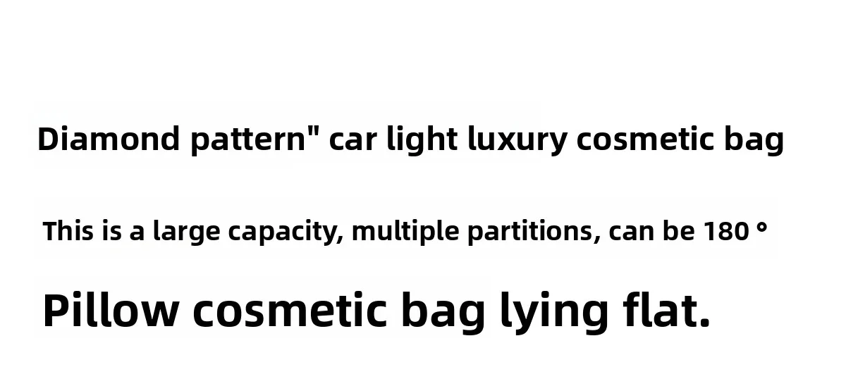 Makeup Bag for Women New High-End Light Luxury High-End Large Capacity Portable Travel Storage Bag Bag Accessories