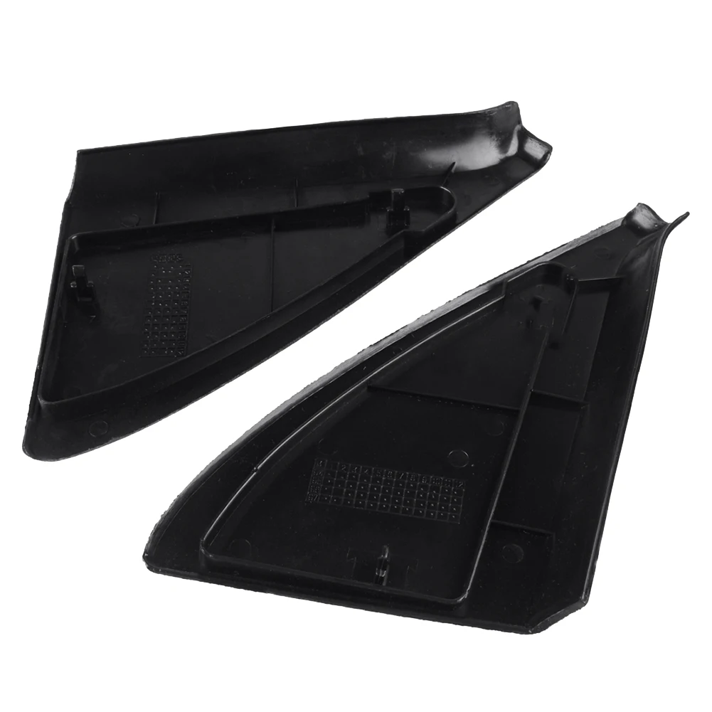 Black ABS 1 Pair Door Mirror Cover Trim Panel Mount Triangle Fit for Golf - - GLI MK2 191837993 191837994