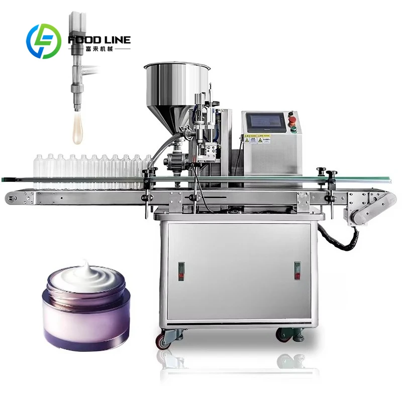 Customized High Viscosity Automatic Filling Machine for Skincare Cosmetics Cream Lotion Ointment Shower Gel Production Line