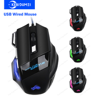 7 Buttons USB Wired Mouse RGB Backlit Gaming Mouse Office Mouse 7 Grade DPI Optical Mouse Ergonomic Mice for Laptop Macbook