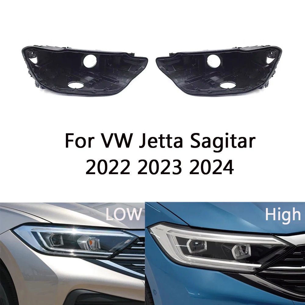 For VW Sagitar Jetta 2022 2023 2024 Headlamp House Car Headlight Base Light Rear Base Front Lamp Holder Auto Back House