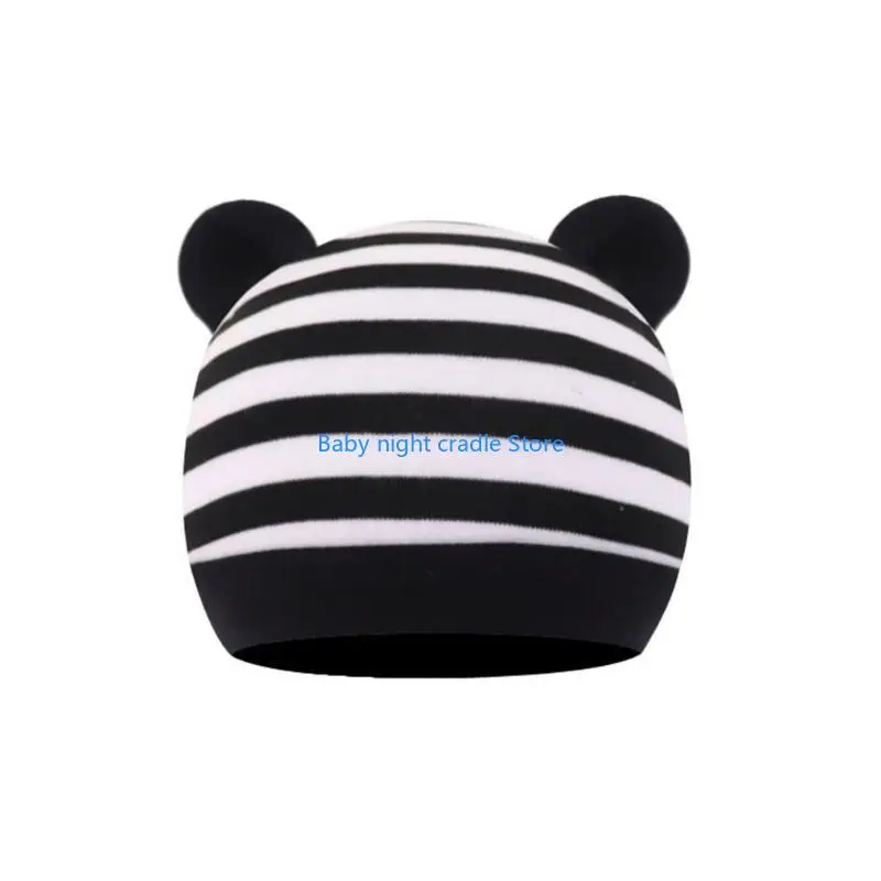 J2FF – chapeau ours en coton chaud mignon, extensible doux pour bébé, bonnet pour bébé
