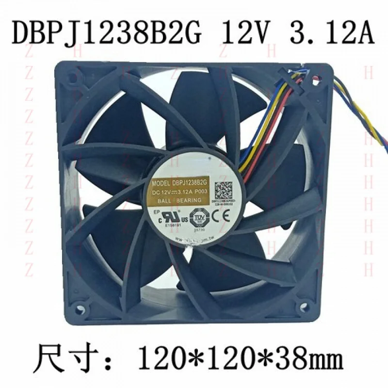 

XXZ для AVC DBPJ1238B2G 12 В 3,12 А 12038 12 см 4-проводной охлаждающий вентилятор с ШИМ Ant Wingbit E9