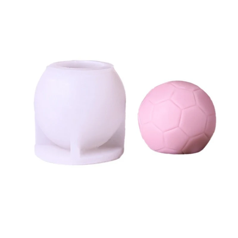 3D Football Crafts Silicone Molds DIY Football Modeling Aromatherapy Candle Gypsum Soap Resin Casting Mold Euro Cup Party Gift