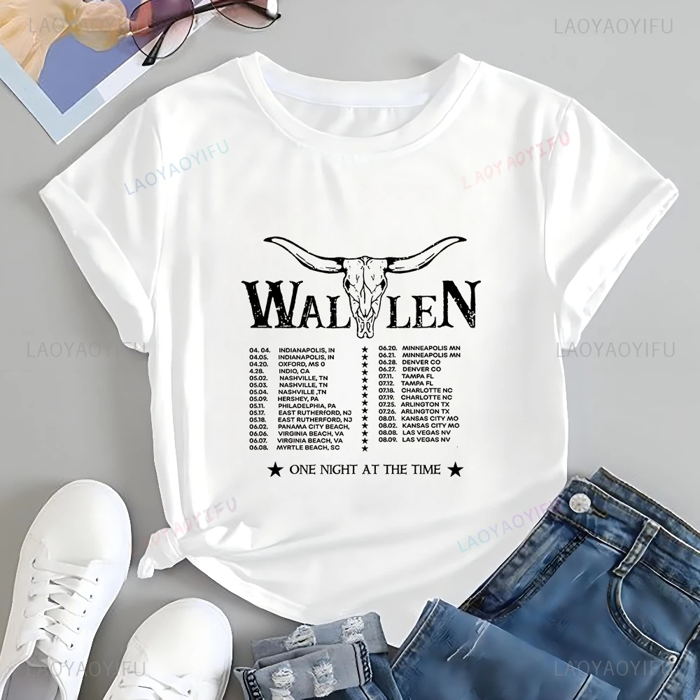 Morgan Wallen Printed T-shirt Top Wallen Country Music Singer Trend Short Sleeve Unisex Shirt Graphic Oversized T-shirt