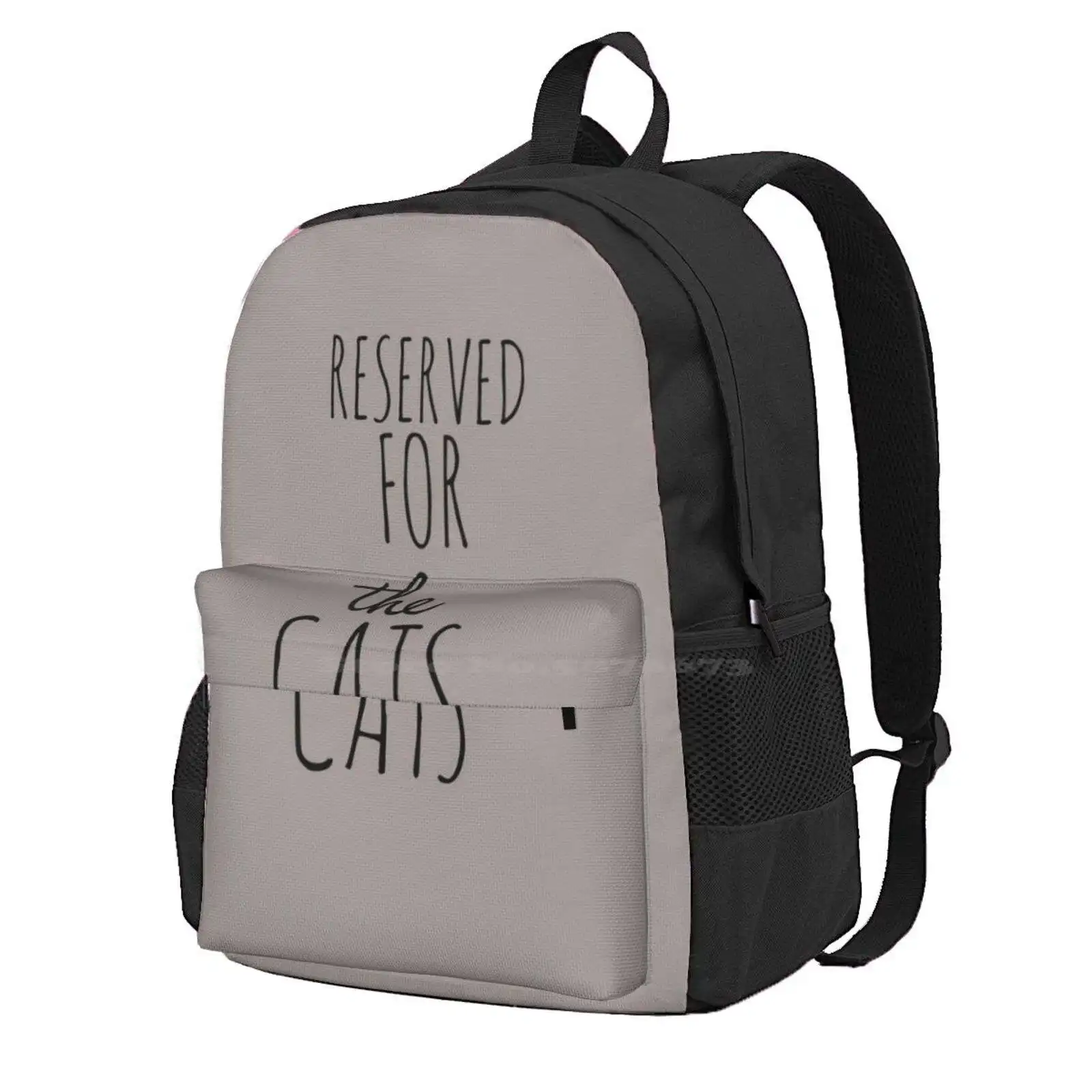 

Reserved For The Cats Hot Sale Schoolbag Backpack Fashion Bags Cats Animal Reserved