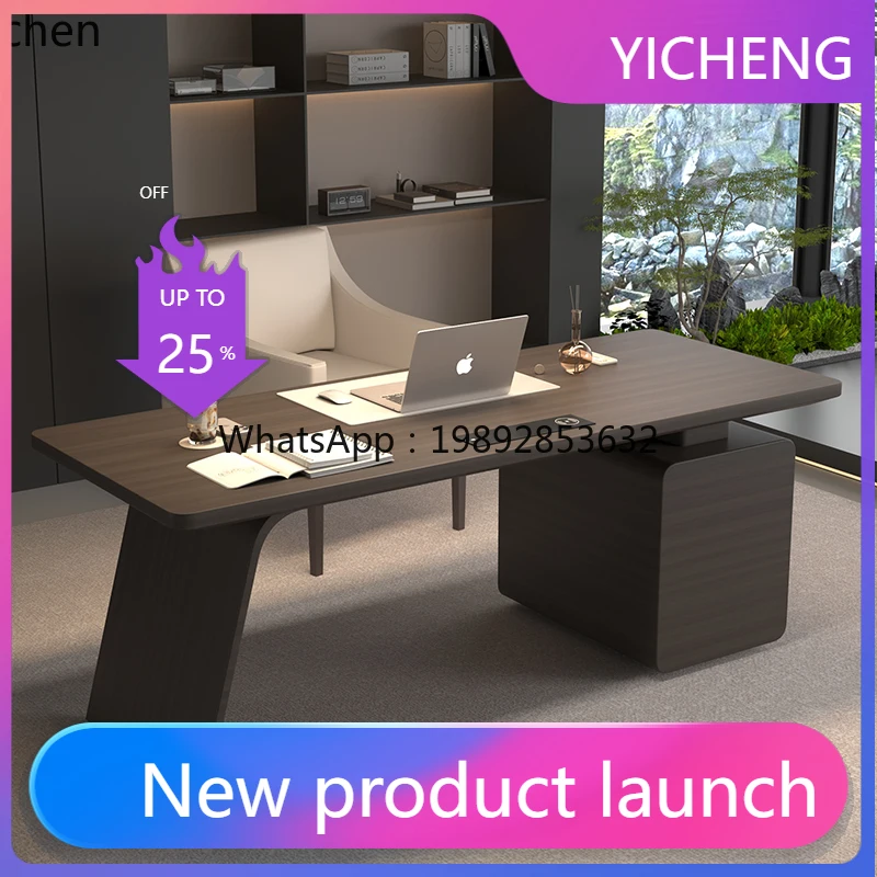 

LYY light luxury study desk living room desktop computer writing desk high-end desk